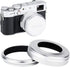 JJC Mark V Metal Lens Hood Protector with 49mm Filter Adapter for Fujifilm X100VI X100V X100F X100T X100S