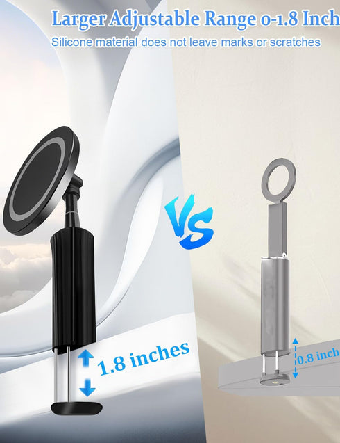 CLQ 360 16 15 14 13 4-7" Magnetic Phone Holder for Desk, for Magsafe Cell Phone Mount Clamp Clip, Rotating Adjustable