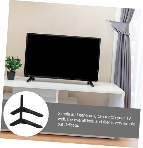 ABOOFAN 32-65 Inch TV Stand Base No-Drill Tabletop Mount for TVs Stand Sturdy Black Metal Design for Living Room