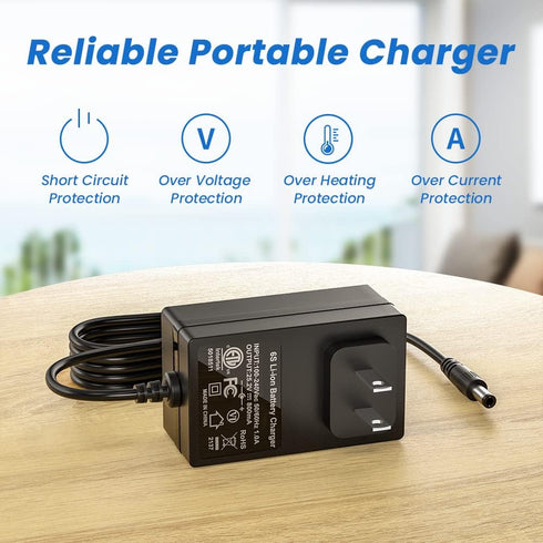 Charger for Opove G3 Pro, M3 Pro, TaoTronics TT-PCA003, TOLOCO, Hyperice Hypervolt, 24V or 25.2V Power Cord
