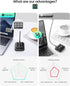 Vaydeer One-Handed Mechanical Keyboard with NKRO, Hotkeys, 9 Programmable Keys, Macro Keypad for iOS, Windows