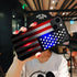 ZHEGAILIAN iPhone 15 Plus Case, 6.7-inch, Shock-Proof Plexiglass, Cut American Flag Design, Compatible with iPhone 15
