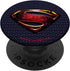 DC Comics Justice League Superman Logo PopGrip Phone Grip - Black, Compatible with Most Phones, Tablets, Cases