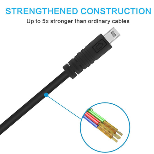 Alitutumao Replacement USB Charger Cable, Photo Transfer Cord for Panasonic Lumix Camera DMC-G7 ZS40 ZS50 and More