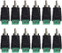 RCA Plugs for Speaker Wire, RCA to AV Screw Terminal Connector, Solderless Adapter Audio/Video Speaker Wire Connectors