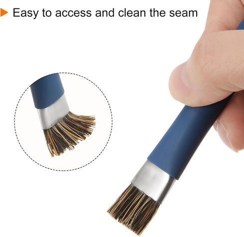 Double-Head Phone Motherboard IC Cleaning Brush, 12x15mm Bristles Hair Anti-Static ESD Cleaner for Computer Phone,