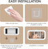 Shower Phone Holder Waterproof, 480° Rotating Adjustable Mount for 4-7" Phones, Fog-Proof Wall Phone Holder