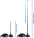 CHHLIUT 16ft FM Antenna for Stereo Receiver Magnetic Base, Coaxial Cable, Retractable, Perfect FM Reception for Home