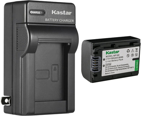 Kastar 1-Pack NP-180 Battery and AC Wall Charger Replacement for Minolta MN2K50NV 2.7K
