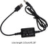 Bottone DC5.5x2.1mm 5V 12V, 3A, USB to Power Regulator Charging Cable, to Indoor Use, Compatible with Laptop, Power