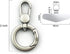 TENOC 360 Metal Phone Tether, Universal Cellphone Lanyard Pad with Rotation Spring Ring, Silver