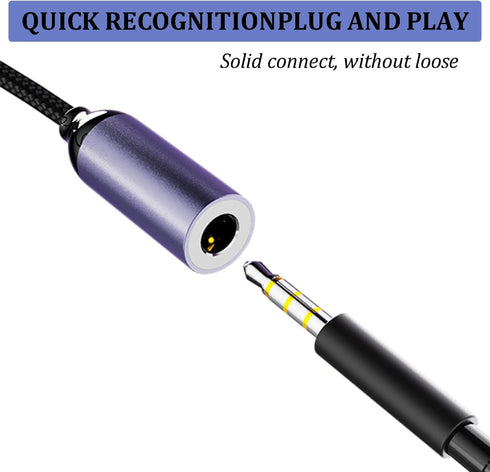 USB C to 3.5mm Headphone Jack Adapter for Samsung Galaxy S23 S22 S21 S20 Ultra - Aux Audio Dongle Cable Cord