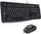 Logitech MK120 Wired Keyboard and Mouse Combo for Windows, Black