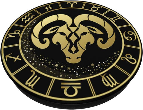 Aries Zodiac Design Cool Birthday Gift PopSockets PopGrip: Swappable Grip for Phones & Tablets