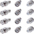 Cctv4Less BNC Male Plug to F Female Jack Adapter Coax Connector (10/20/30/50/100 Pack) (10) by Cctv4Less