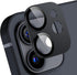 Korecase 2 Pack iPhone 12 Camera Lens Protector, 9H Hardness Tempered Glass, Aluminum Metal, Bubble Free - Black