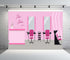 BELECO 5x4ft Fabric Hair Salon Interior Backdrop Pink Barber Shop Haircut Chair Mirror Background Hairstylist Theme