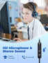 iClever HS14 Kids Headphones with Microphone, 85/94dB Volume Limited, Foldable Wired Kids Headset for Boys/Girls/Tablet/Travel/School