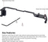 Dual Cold Shoe Adapter Relocation Plate, Easy Hood Microphone Extension Cold Shoe Mount Bracket for Sony Alpha A6400