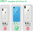 JJGoo Compatible with iPhone XR Case, Clear Transparent Shockproof Phone Case, Slim Anti-Scratch Hard PC Cover