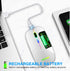Wireless Bluetooth Mouse, Rechargeable USB Optical Mouse, LED Slim Dual Mode Wireless Mouse for Laptop, PC, Mac OS,