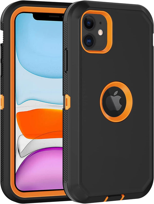 iPhone 11 Case with Built-in Screen Protector, Heavy Duty Drop Protection, Rugged Shockproof Tough Cover