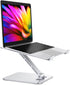 RIWUCT Foldable Laptop Stand, Height Adjustable Ergonomic Computer Stand for Desk Lecterns Riser,
