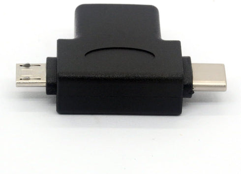 2in1 Micro USB 3.0 and 2.0 Type C OTG Adapter, USB-C Male to USB-A 3.0 Female Converter for Android Devices