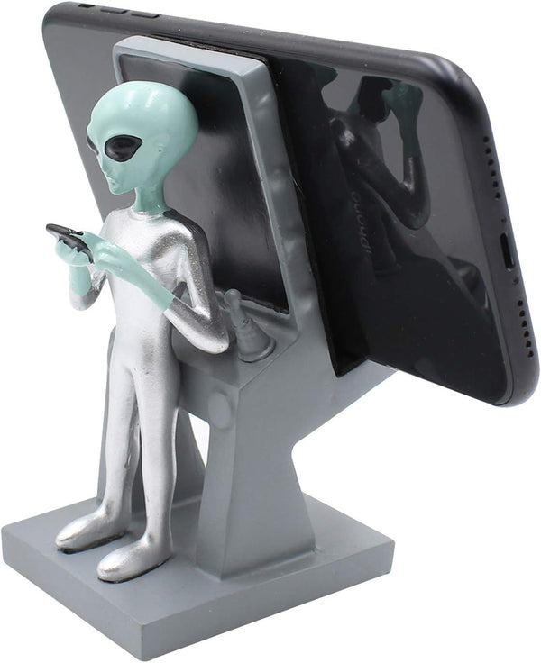 Cute Alien Shape Cell Mobile Phone Holder Stand for All Mobile Phones Desk Ornament