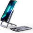 JSAUX Cell Phone Stand, Foldable Aluminum Adjustable Travel Phone Holder for Desk, Compatible for iPhone 15 14 13 12 11