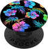 Tie Dye Hawaiian Print Rainbow Hibiscus Floral PopSockets PopGrip: Swappable Grip for Tablets & Phones