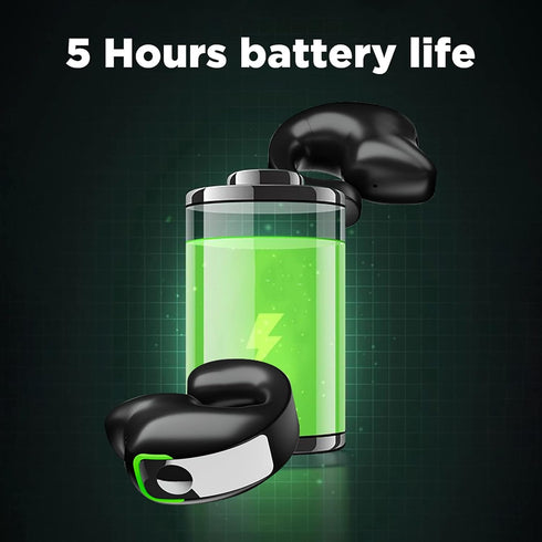 Open Ear Bluetooth Headphones, Air Conduction Earbuds with Charging Case for Running Workout