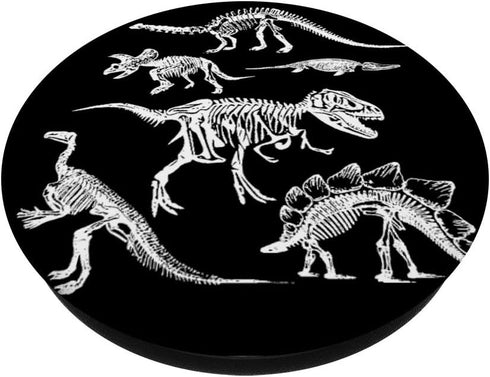 T-Rex Skeleton Dino Bones Paleontologist Fossil Dinosaur PopSockets Swappable PopGrip