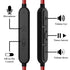 GEEKRIA Audio Cable with Mic, 4 ft Replacement Stereo Cord for Skullcandy Hesh Evo, Crusher Wireless