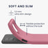 kwmobile Case for Samsung Galaxy A12 - Soft Slim Protective TPU Silicone Cover - Dark Rose