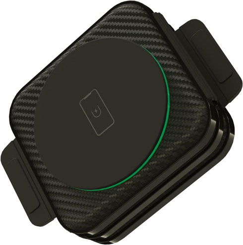 Raycon Magic Pad Pro, Compact Wireless Charging Pad with LED Light, Universal Phone Compatibility, 2X Fast Charging