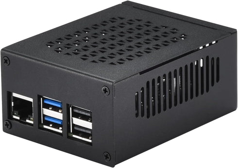 iUniker 5, 5 M2 Metal Case for Raspberry Pi Support Pi Active Cooler, Support PCIe to NVMe Shield PCIe Peripheral