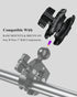 BRCOVAN Double Socket Arm, High Strength Composite Short Arm for RAM Mounts B Size 1'' Ball Components & Phone Holder