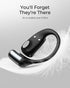 Lytmi CozyFit Open Ear Headphones, Ultra-Light Wireless Earbuds, Bluetooth 5.4, 30 HRS Playtime, IPX5 Waterproof (Black)