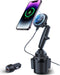 Wireless Magnetic Car Mount Charger for Magsafe, Cup Holder Charger with Heat Dissipation System, Fast Charging Phone