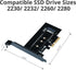 SIIG M.2 NGFF SSD to PCIe 3.0 x4 Card Adapter for 2230, 2242, 2260, 2280 M.2 SSDs (SC-M20014-S1)