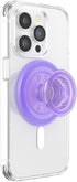 Lavender Translucent PopSockets Phone Grip with MagSafe Compatibility, Includes Adapter Ring, Wireless Charging
