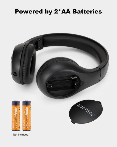 Portable Personal FM Radio Headphones with Best Reception, Wireless Headset FM Radio Ear Muffs for Walking, Jogging
