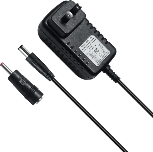 12V 1A Power Supply Adapter, AC to DC Plug 5.5mm x 2.5mm Wall Charger Replacement for Camera, LED Light