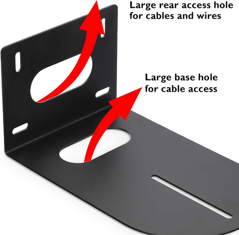 Sumnacon Universal PTZ Camera Mount Bracket, Solid Metal Wall Mounting for Various PTZ Cameras with Screws