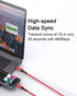 15FT USB C to USB C Cable 2-Pack, 60W/3A Fast Charge for Samsung Galaxy S20 S21, MacBook, iPad Pro, PS5, Xbox.