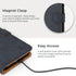 Snakehive Samsung Galaxy S22 Plus Leather Case, Genuine Leather Wallet Phone Case with Card Holder, Flip Folio Cover