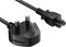 Cable Leader 6ft 18 AWG England Notebook Power Cord with 2.5 A Fuse, IEC-320-C5