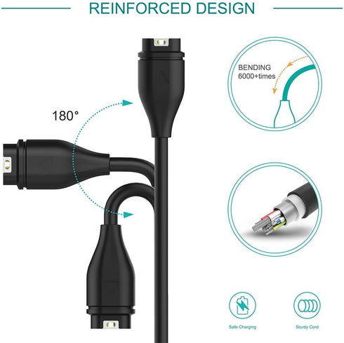 E ECSEM Charger Replacement Clip for Garmin Vivoactive 3, 4, 4S, 5 GPS Smartwatch