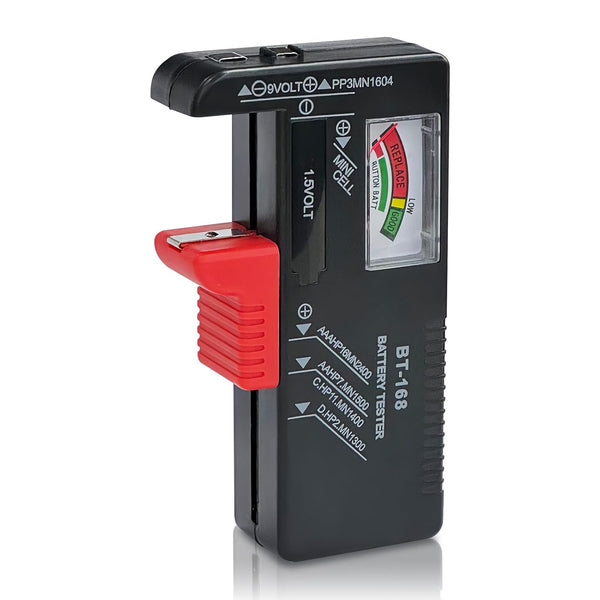 Dlyfull Battery Tester, Universal Battery Checker for AAA AA C D 9V 1.5V Button Cell
